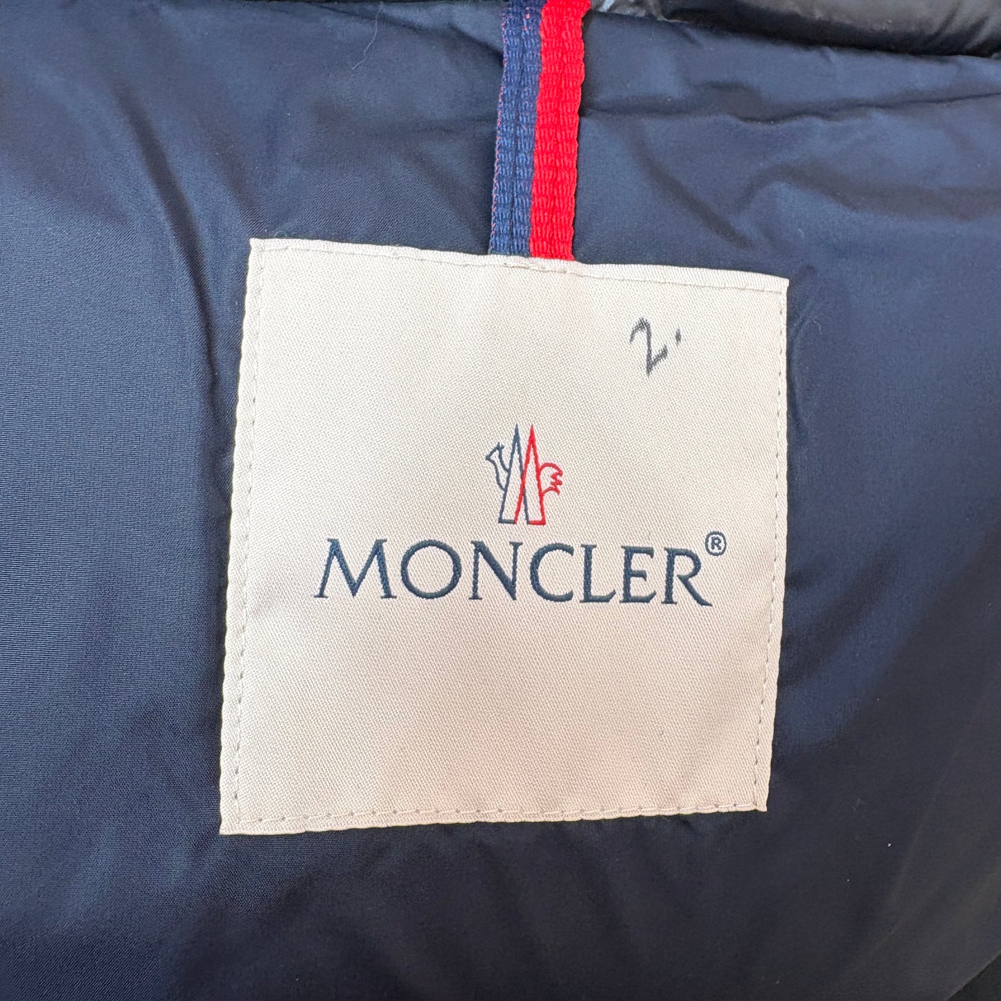 Moncler Navy Puffer Coat – 12Y
