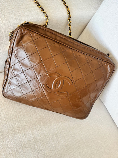 Chanel Vintage Chanel Lambskin Large Camera Bag