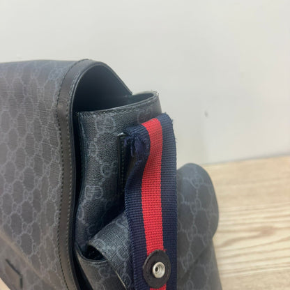 Gucci Navy Red GG Supreme Baby Changing Bag