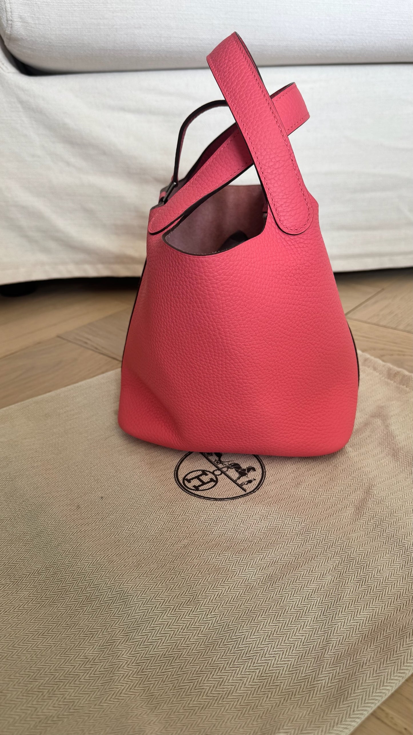 Hermès Pink Clements Picotin lock bag