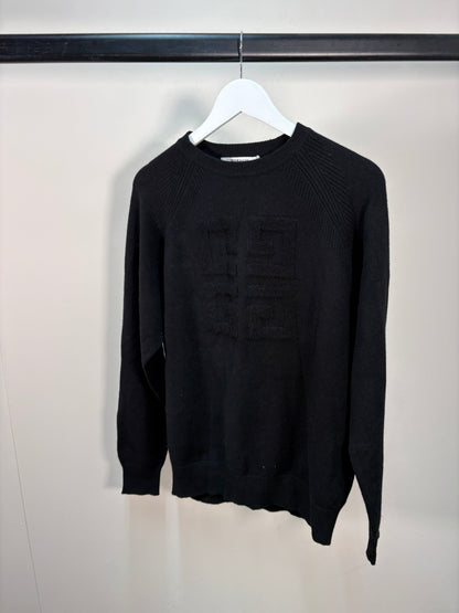 Givenchy Black 4G Logo Jumper –XS