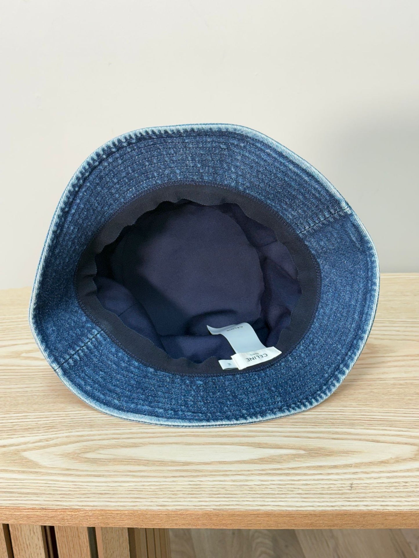 Celine Denim Logo Bucket Hat - Medium