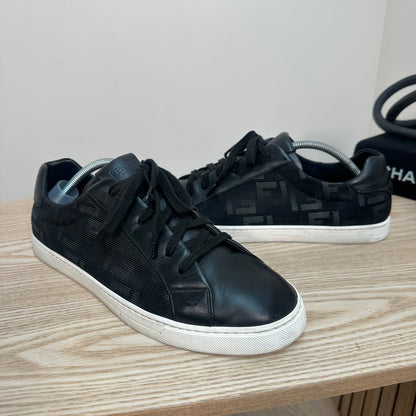 Fendi Black FF Insert Trainers – UK 8
