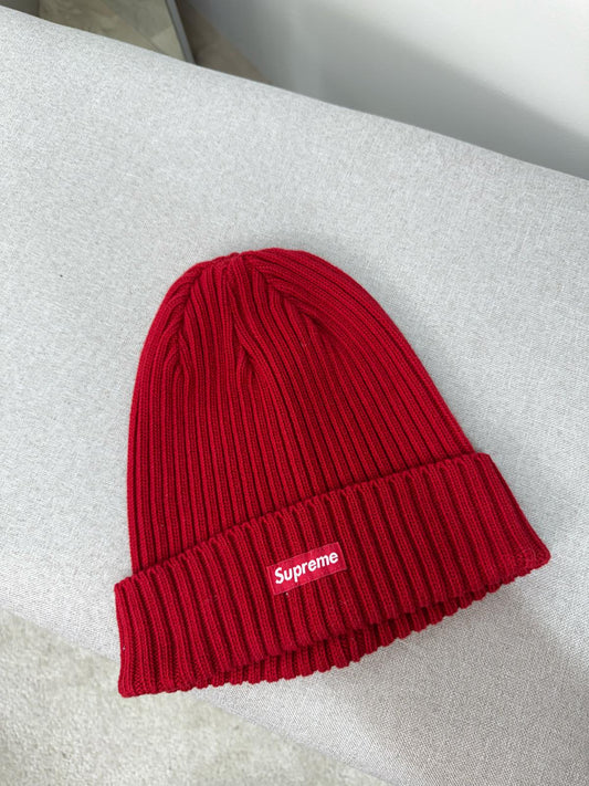 Supreme Red Beanie Hat