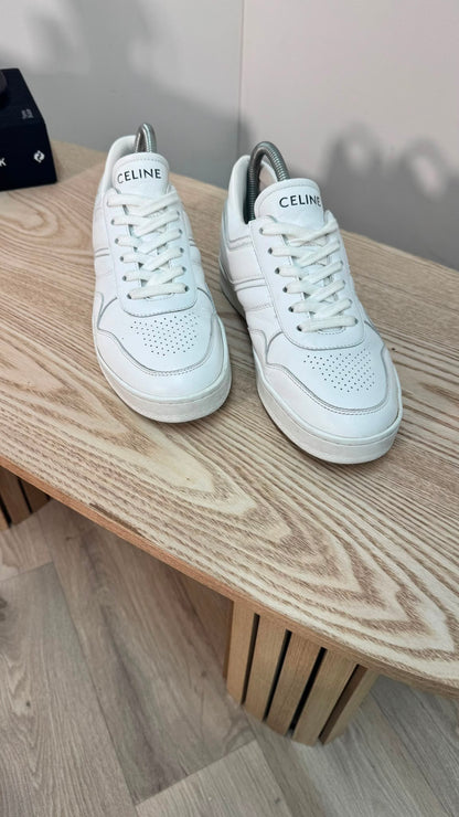 Celine White low lace CT-04 trainer - UK 4
