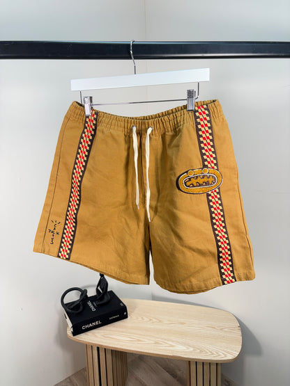 Cactus Jack/Travis Scott Cartoon brown shorts - Large