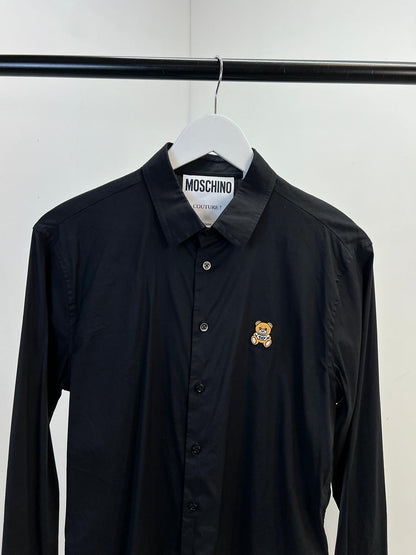 Moschino Black Toy Logo Long Sleeve Shirt (39/Medium)