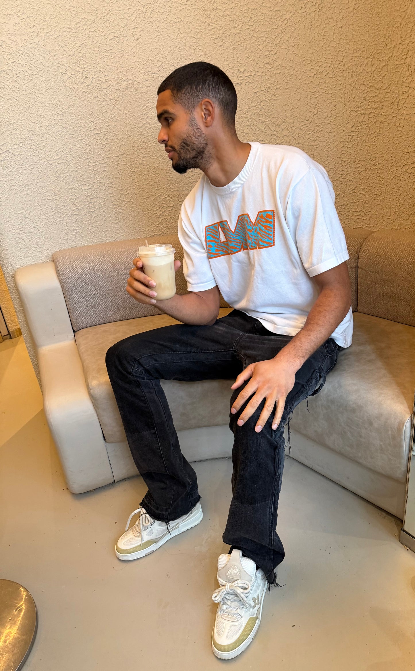 Louis Vuitton White 'LVM' Intarsia T-Shirt – XXL