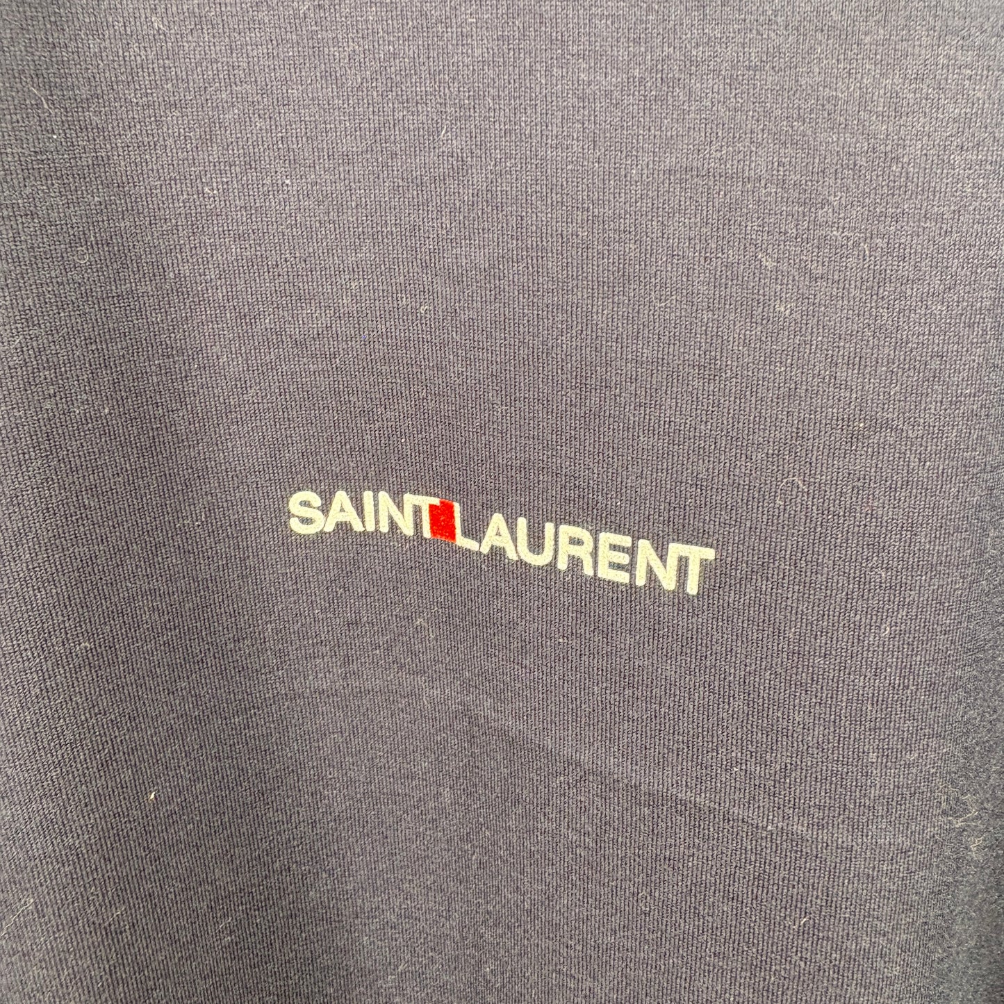 Saint Laurent Navy Blue T-Shirt – UK Small