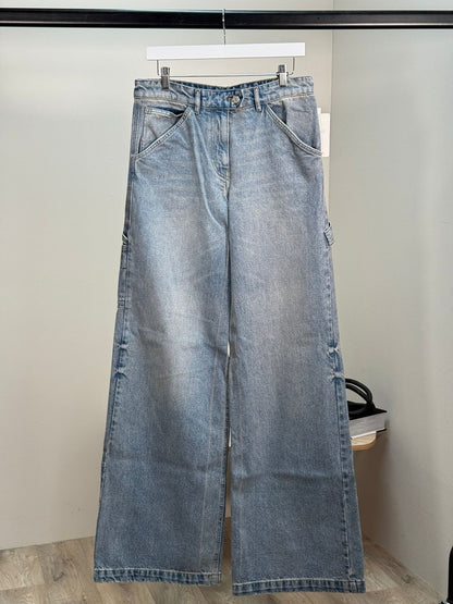 Courrégès Blue Denim Flared Jeans - Brand New In Tags 26