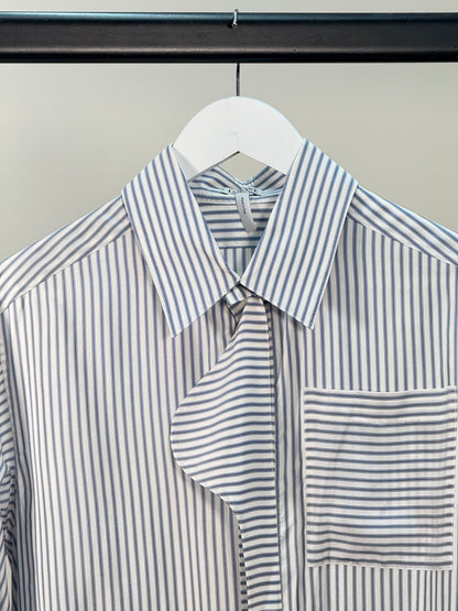 Loewe Blue White Striped Shirt - Medium
