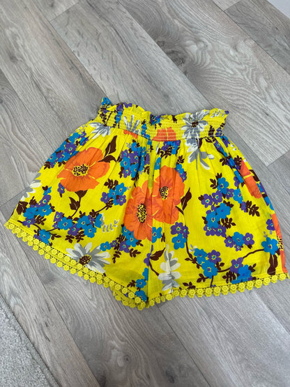 Kids Zimmermann Yellow Flower Shorts-Age 6