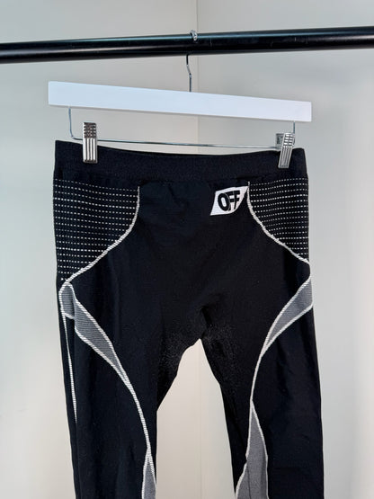 Off-White Black Gym Set leggings And CropActive Set - L/XL FIT UK 10