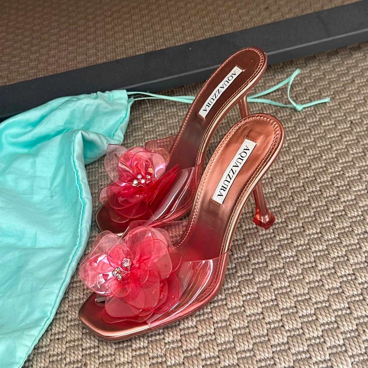 Aquazzura Zsa Zsa Clear Mule Heels – EU 36 / UK 3