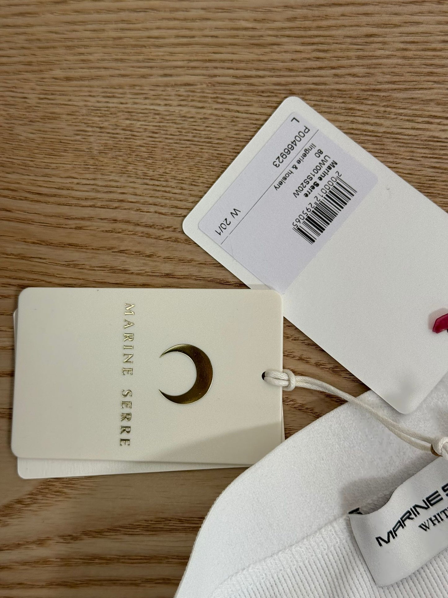 Marine Serre White Logo High-Waisted Underpants - New In Tags Large