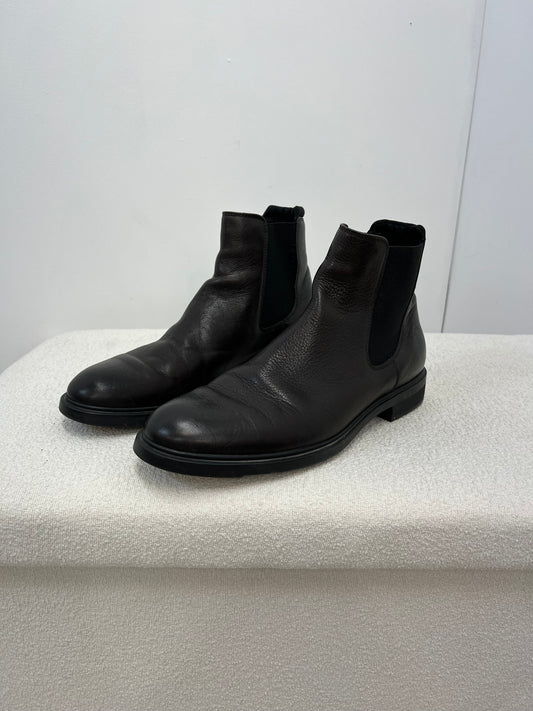 Hugo Boss Brown Leather Ankle Boot - UK 5