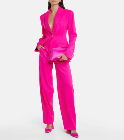 The Attico Pink Suit Jacket And Trouser Set – IT 40 8-10