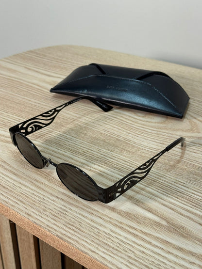 Dior Black Rave Cut-out Cd Sunglasses - One Size