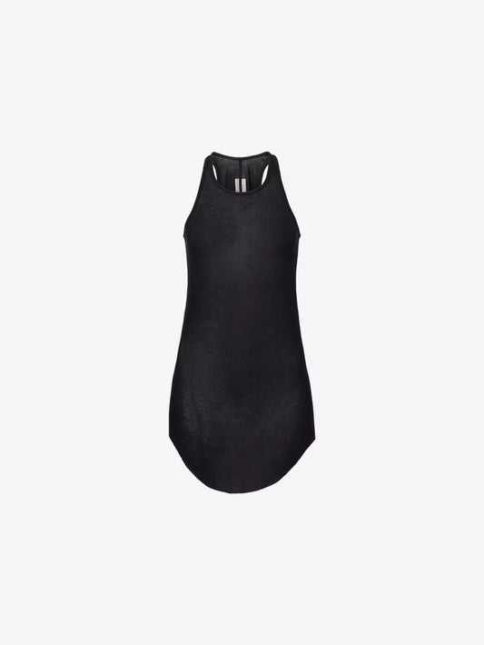 Rick Owens Black Sheer Ribbed Vest -40/M