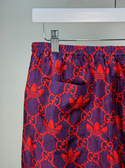 Gucci X Adidas Gucci X Adidas Pink Marco GG Trefoil Print Silk Shorts - Brand New In Tags Size 46/Small