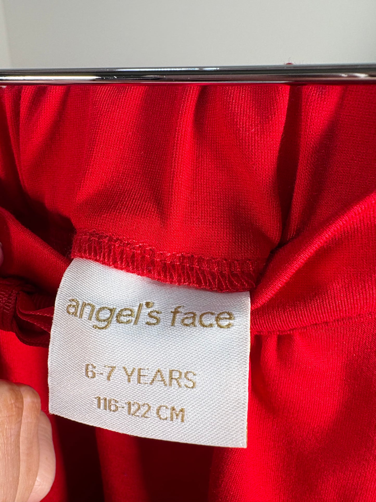 Kids Angel Face Red Skirt – Age 6-7