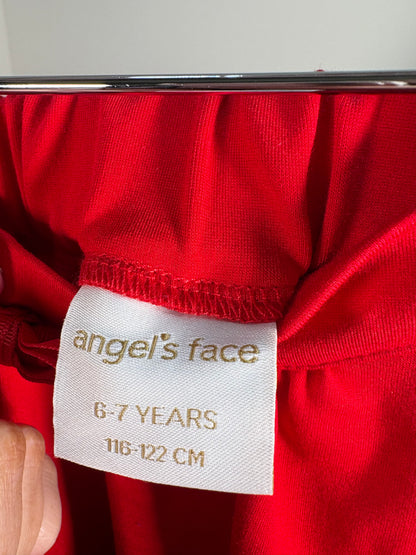 Kids Angel Face Red Skirt – Age 6-7