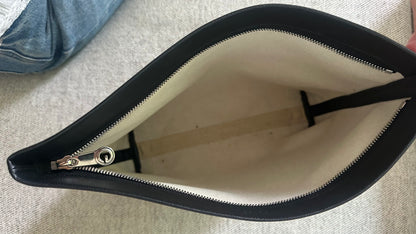 Goyard Black & brown Conti Coated Canvas clutch bag