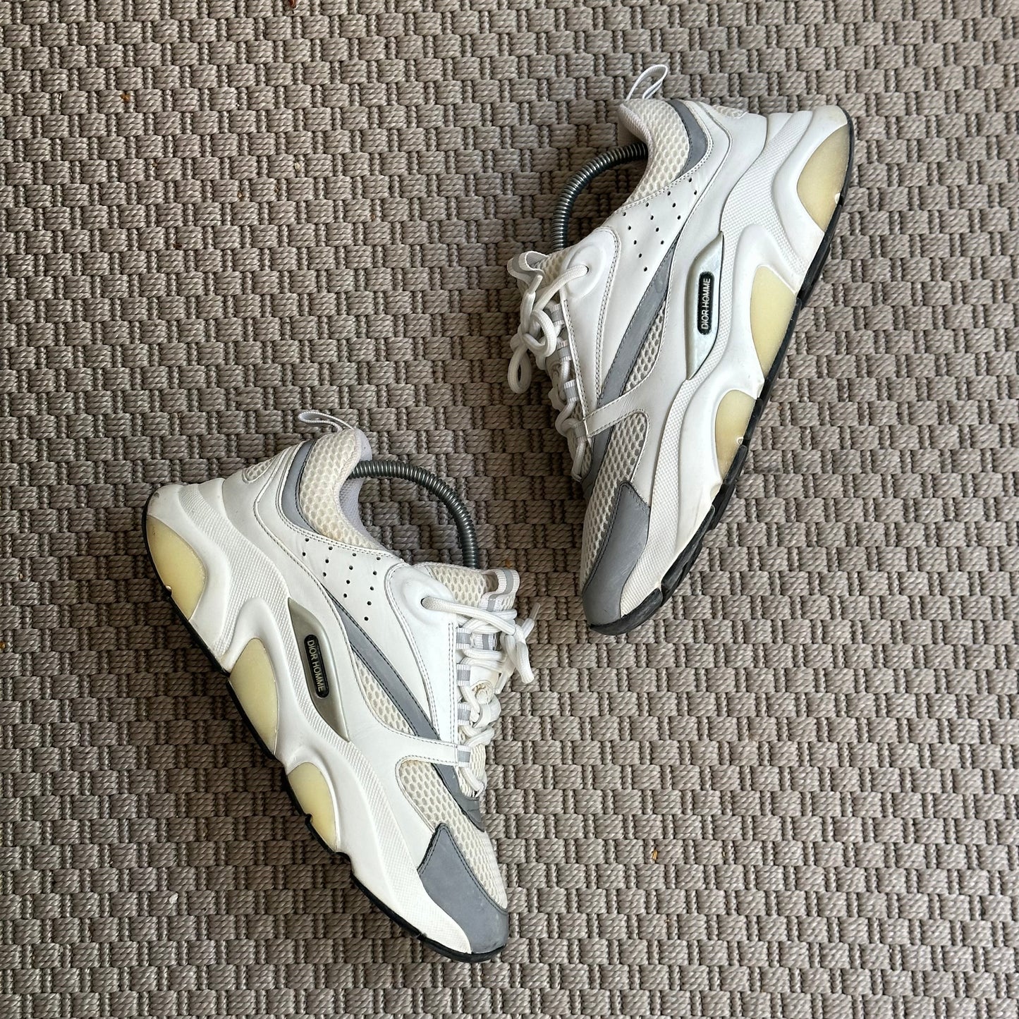 Dior White & Grey B22 Trainers- EU 40/ UK 6