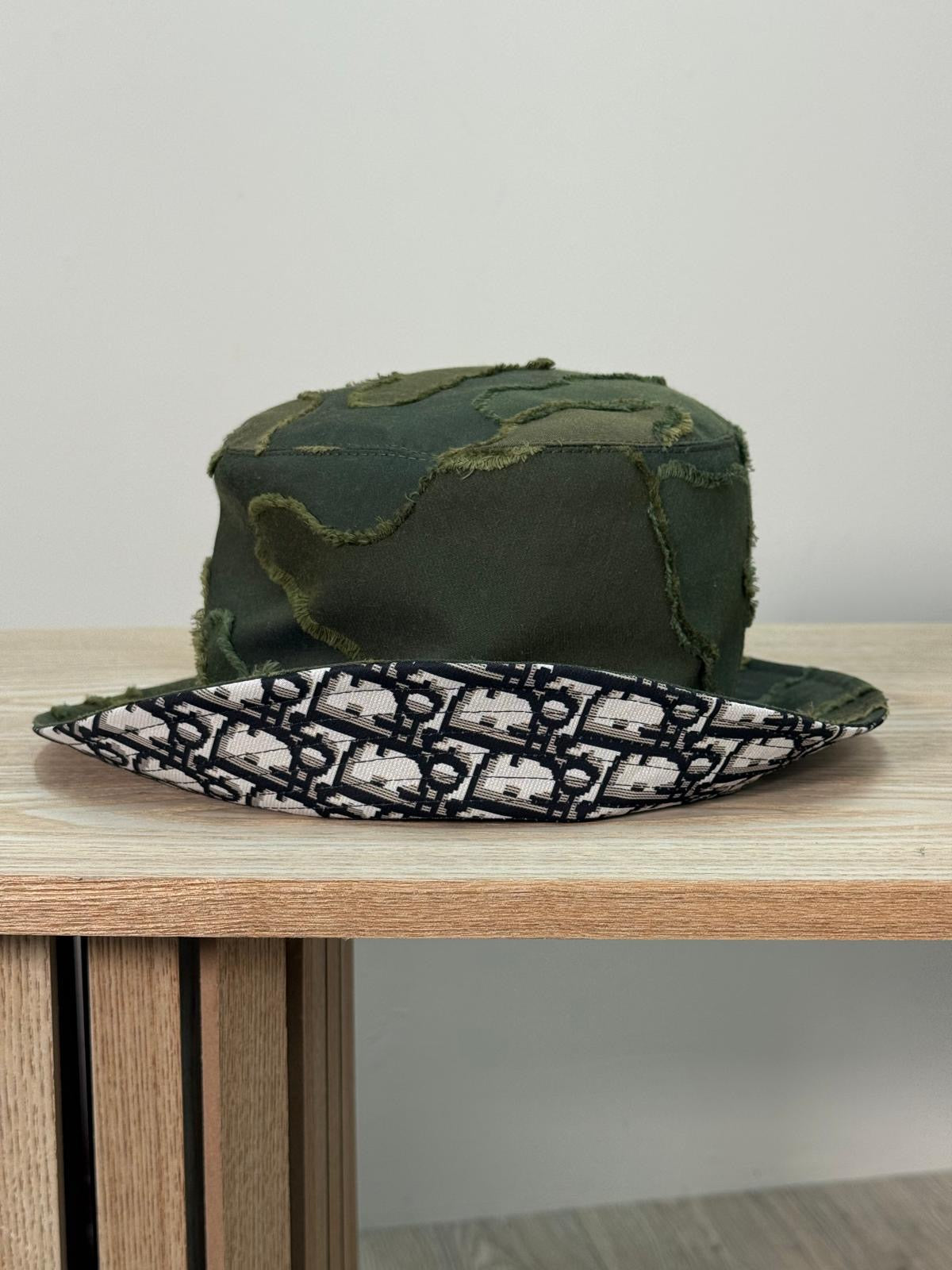 Dior Green Camouflage Bucket Hat - Size 58