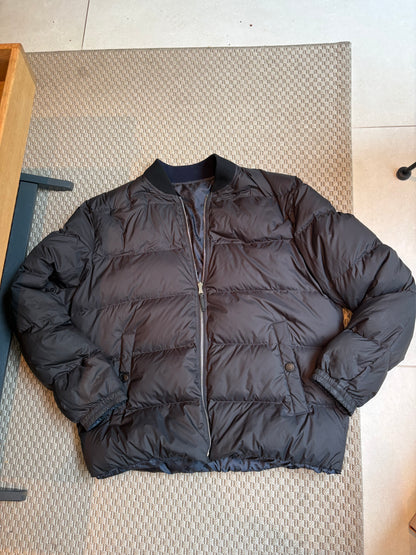 Louis Vuitton Navy Monogram Reversible Bomber Jacket – 54/XL
