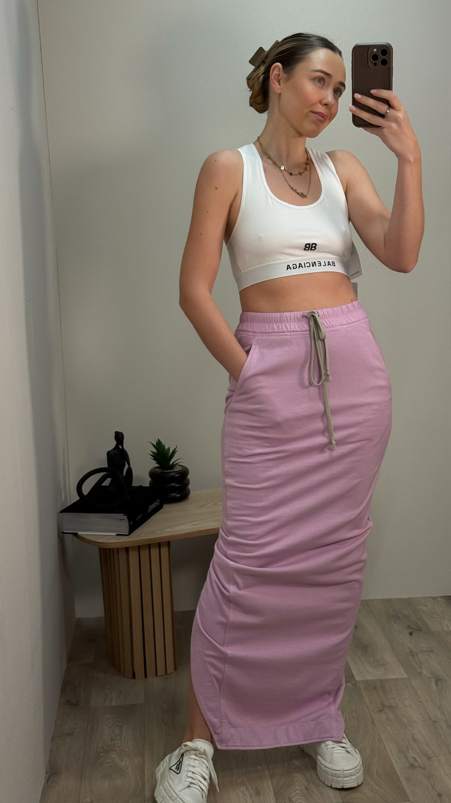 Rick Owens Pink Maxi Skirt - Small