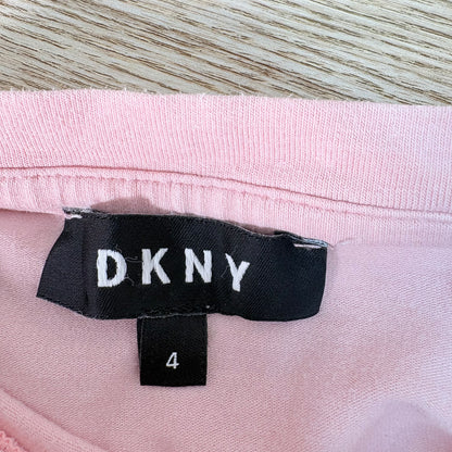 Kids DKNY Pink Long Sleeve Top – Age 4