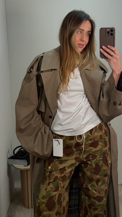 Balenciaga Beige Trench Coat - Size 2/UK10 Medium