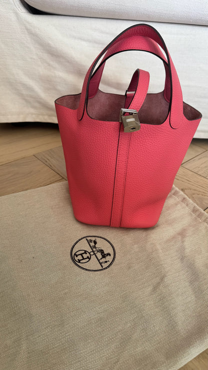 Hermès Pink Clements Picotin lock bag