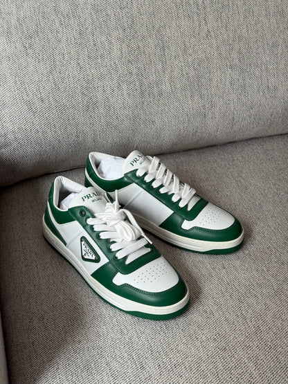Prada Downtown Low Green Trainers- Brand New - UK 6