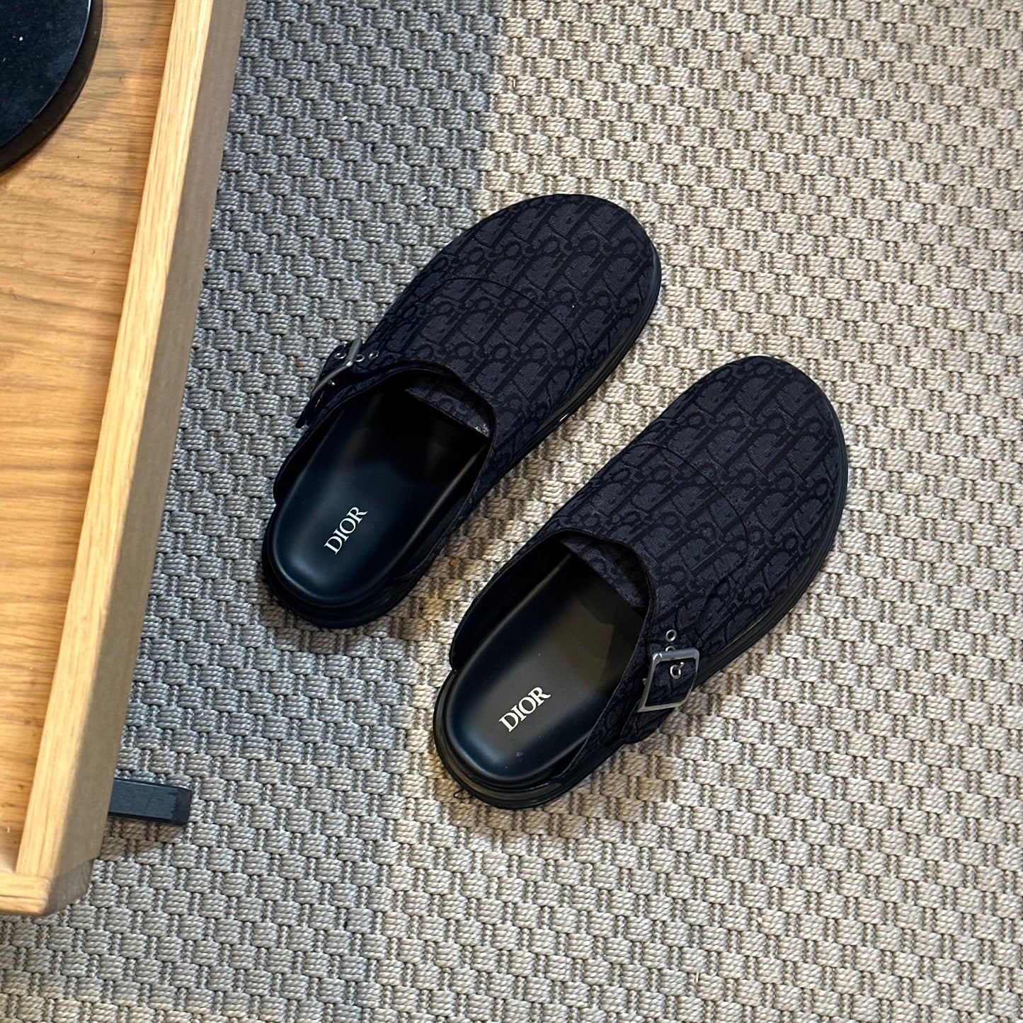Dior Dior Aqua Mule Black Dior Oblique Jacquard – EU 43/ UK 9