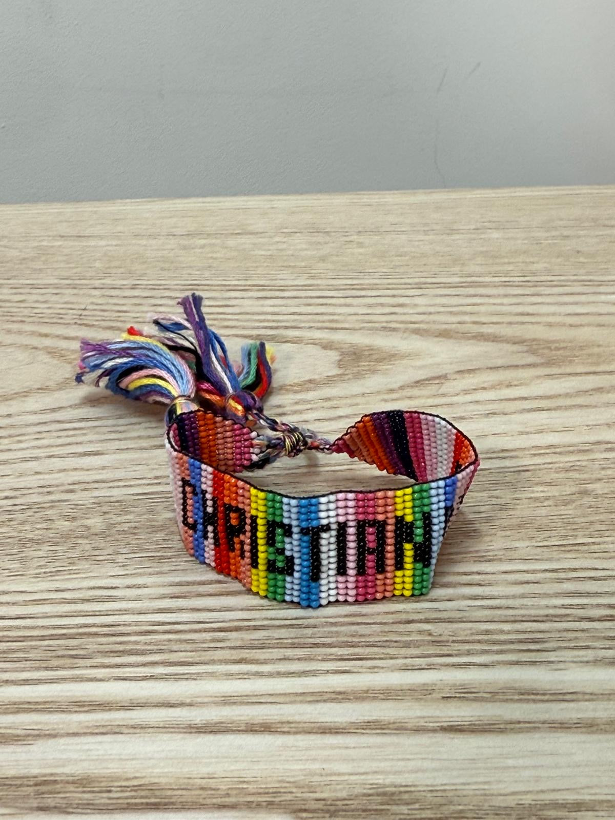 Dior Rainbow Beaded Friendship Bracelet - One Size