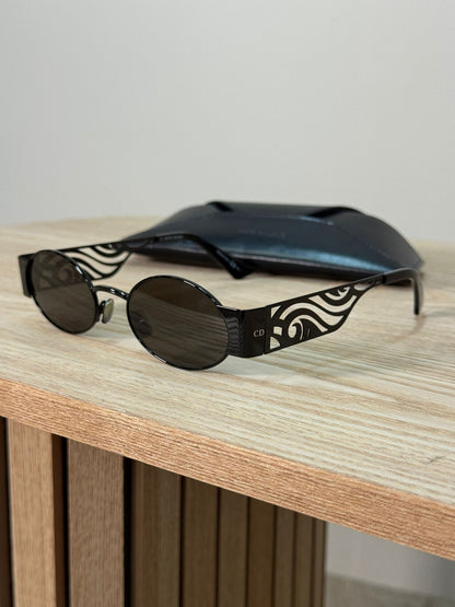 Dior Black Rave Cut-out Cd Sunglasses - One Size