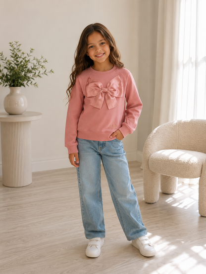 Kids Ted Baker Pink Bow Jumper new in tags – Age 7