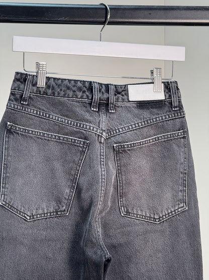 Re/Done Black Denim Straight Leg Jeans - 27