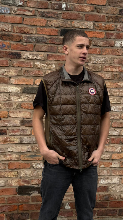 Canada Goose Khaki Padded HyBridge Lite Vest Gillet - XL