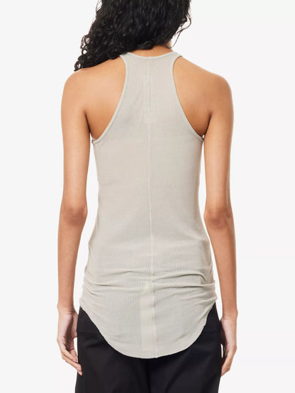 Rick Owens Sage Ribbed cotton tank top - New In Tags IT 40-M