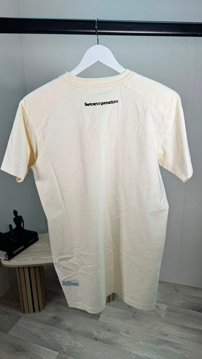 Heron Preston Cream Logo T-Shirt Dress – Small