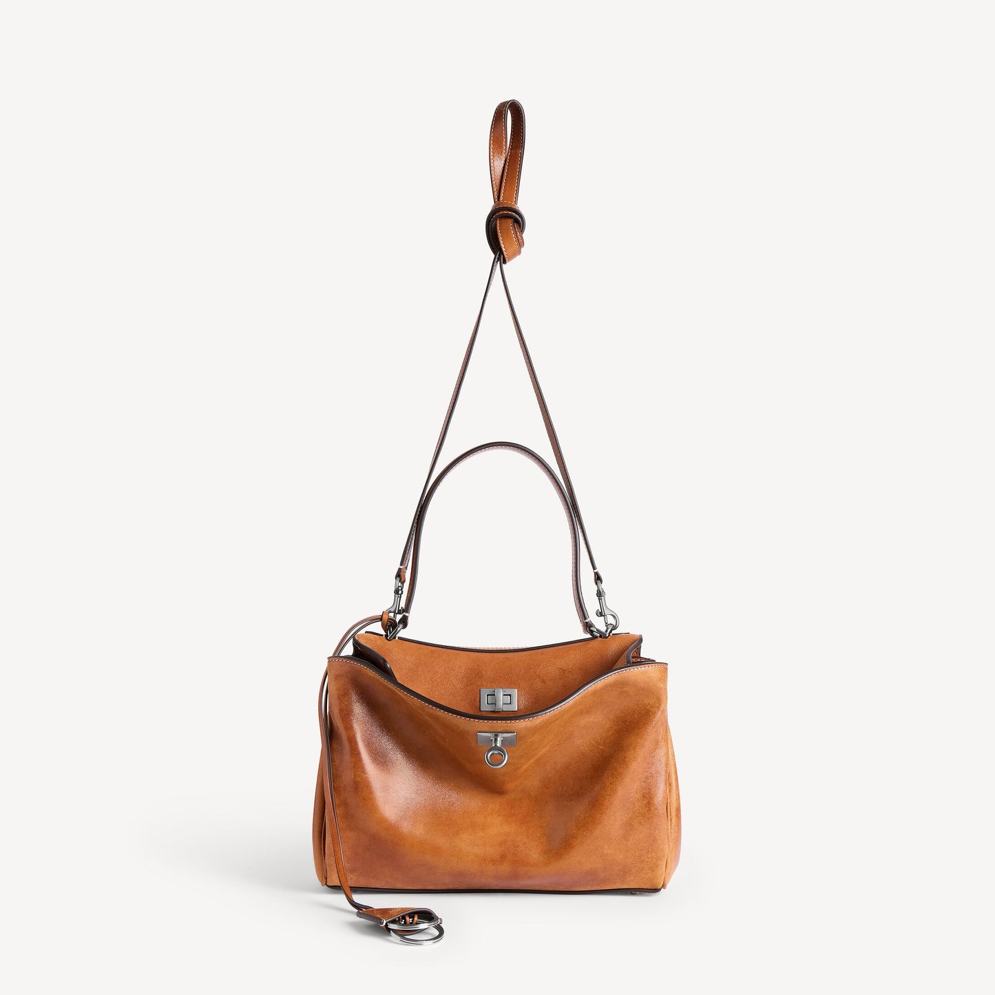 Balenciaga Rodeo Handbag Small in tan cowboy Vegetal tanned lambskin handbag , as new.