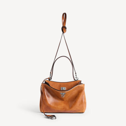 Balenciaga Rodeo Handbag Small in tan cowboy Vegetal tanned lambskin handbag , as new.