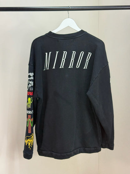 Off-White Black 'Mirror' Logo Jumper - XS oversize