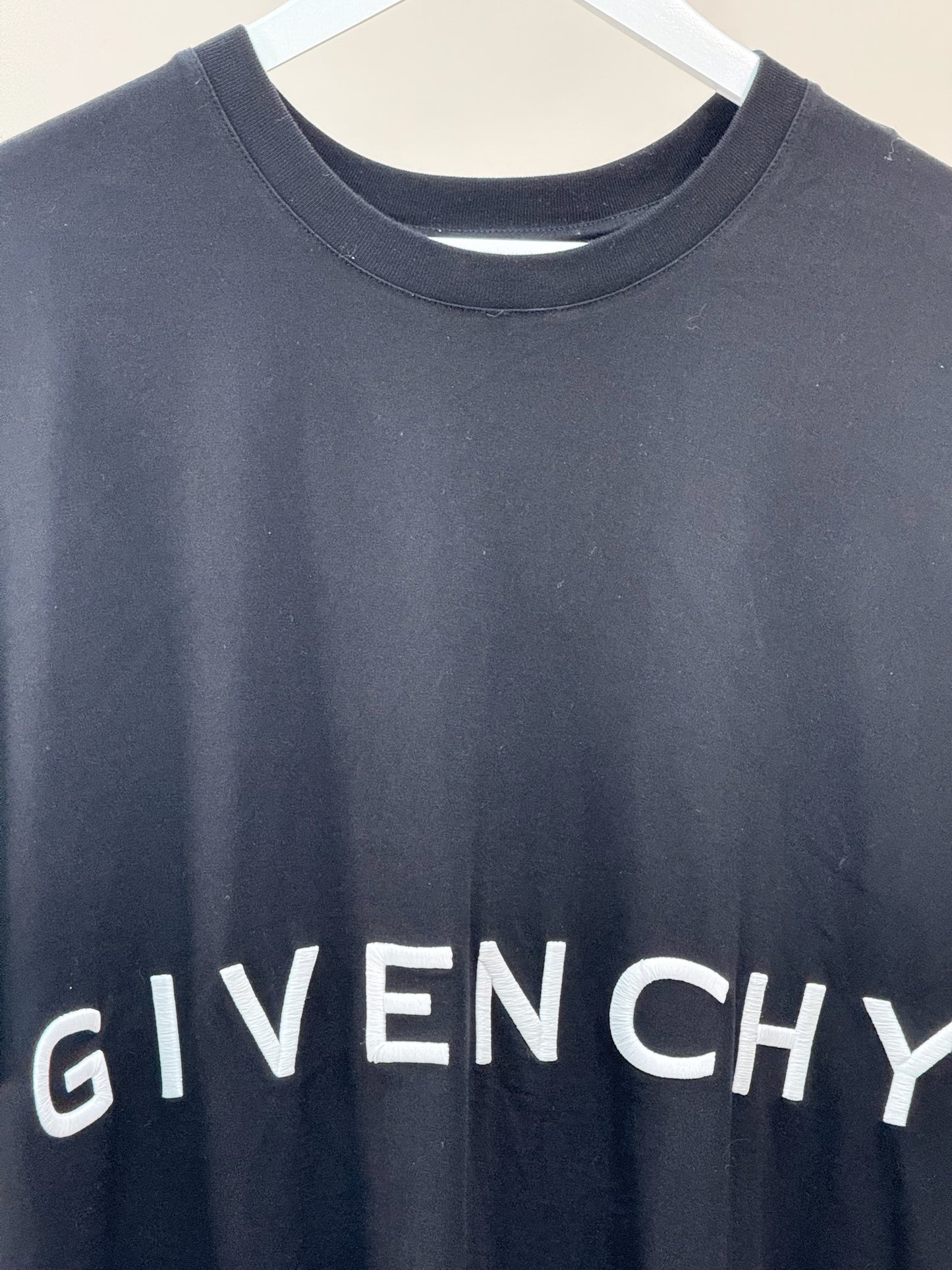 Givenchy Black White 4G Motif Logo T-Shirt - XL