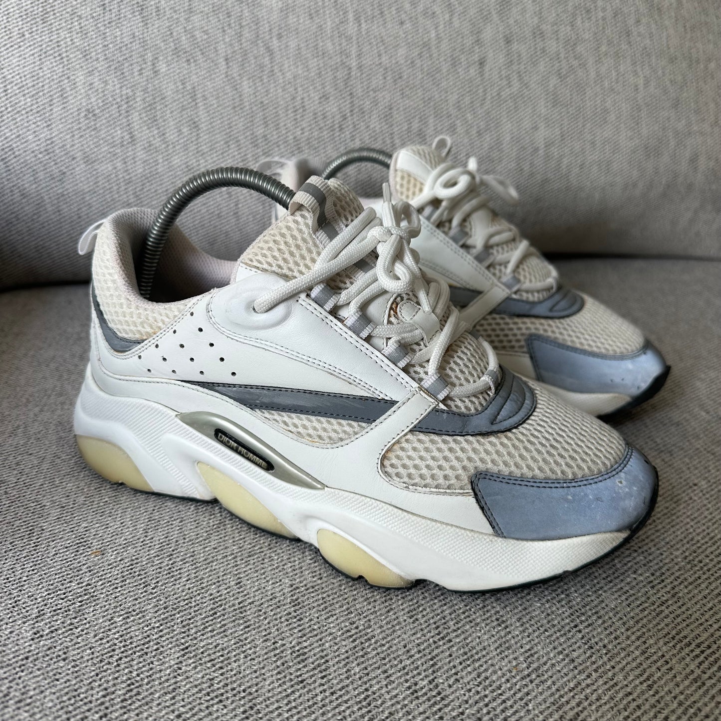 Dior White & Grey B22 Trainers- EU 40/ UK 6