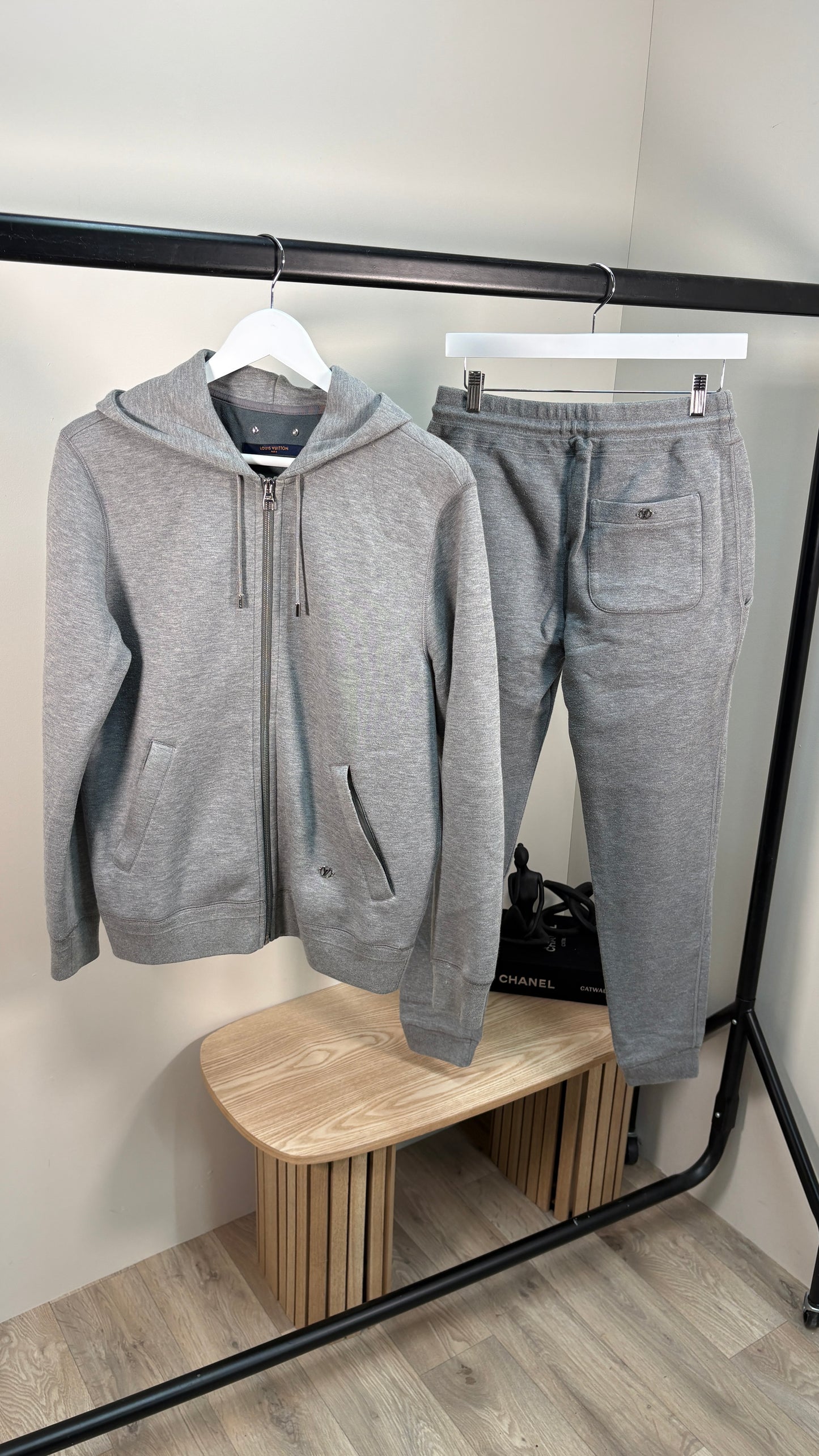Louis Vuitton Grey Zip Up Tracksuit – UK Small
