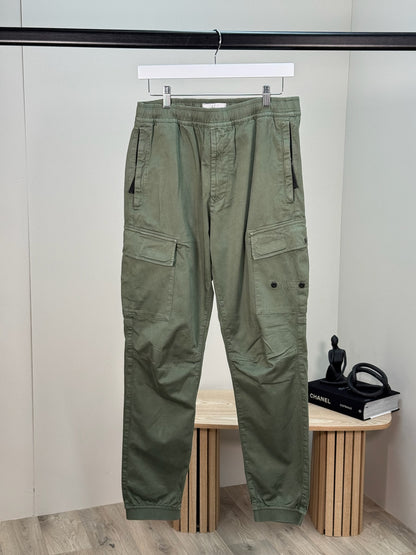 Stone Island Khaki Cargo Track Pants - 32 Waist